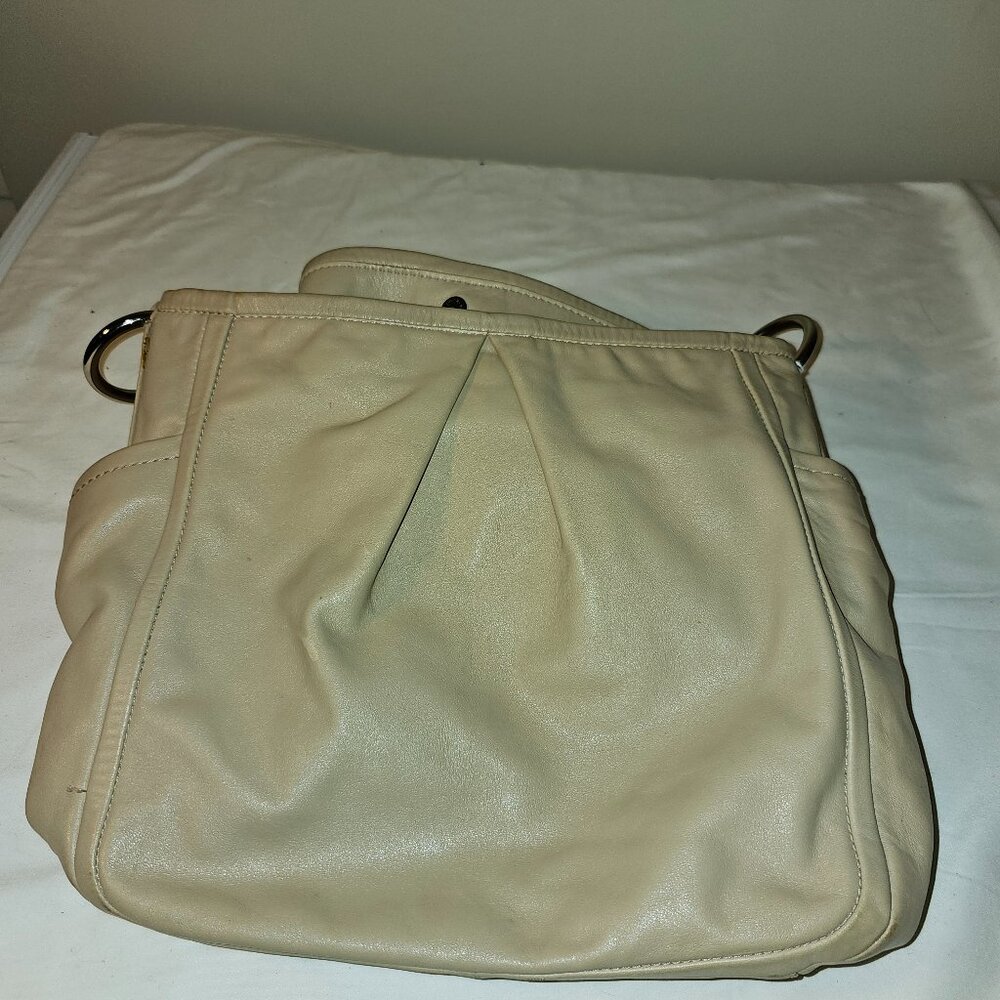 Coach Beige Parker Hobo Leather hangbag